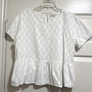 Madewell Ruffled Cropped top